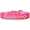Bright Pink, variant on Dog, Puppy and Pet Designer Croc Collar, "Sprinkles Clear Jewel Rimsets"