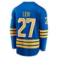 thumbnail image 3 of Men's Fanatics Devon Levi Royal Buffalo Sabres Home Breakaway Jersey, 3 of 3
