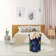 thumbnail image 7 of Cute Dog Paw Print Printed Folding Laundry Basket - Large Capacity Oxford Cloth Clothing Storage Basket, with Sturdy Handle, Space-saving Design Suitable for Bedrooms, Bathrooms and Home Storage, 7 of 7