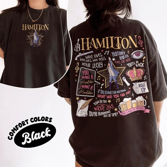 Hamilton Musical Quote Shirt LinManuel Miranda Inspired Revolutionary Line Shirt American