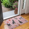 thumbnail image 2 of Schnauzer Dogs and Pioneer Flower Door Rugs,Washable Non Slip Door Mats Indoor,Decorative Door Mats,Entry Mat Indoor for Entrance,Bedroom,Kitchen,Bathroom,17"x30", 2 of 6