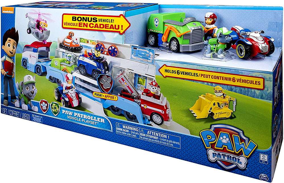 paw patroller vehicle set