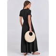 thumbnail image 4 of Vestido largo ANRABESS casual de verano de manga corta para mujer, 4 of 8
