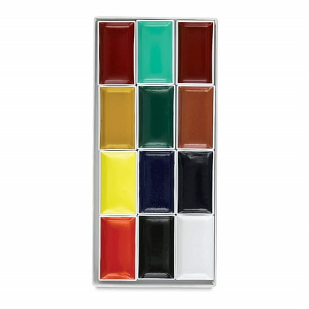 UPC: 0031248017611 | Yasutomo Sumi-e Watercolor Set – Traditional Colors Set of 12 colors pans