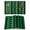 Green Black, variant on St. Patrick's Day Placemats Set of 12, Green Irish Lucky Clovers Stripes Placemats for Dining Table, Place Mats for Kitchen Tabletop, Waterproof Wipeable Dining Table Mats Set