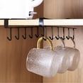 thumbnail image 5 of up to 65% off karymi Kitchen Hook Wardrobe Non Marking Sorting Rack Iron Cabinet Bottom Hook Non Drilling Multi Functional Storage Rack Dorm Decor, 5 of 6