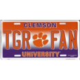thumbnail image 1 of Clemson University TGR FAN Metal License Plate, 1 of 2