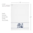 thumbnail image 4 of VHC Brands Sawyer Mill Barn Kitchen Towel, Blue, 19x28, 4 of 6