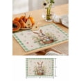 thumbnail image 7 of Easter Rabbit Watercolor Flower Kitchen Dining Table r Accessories 4/6pcs Placemat Heat Resistant Tableware Mat, 7 of 7