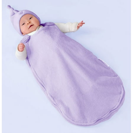 Kiddopotamus - BeddieBye Luxe Wearable Zip-Around Blanket & Cap, Lilac