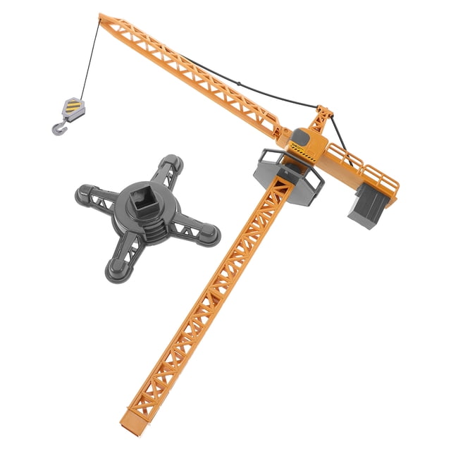 OULII Diecast Tower Crane Model Plastic Multi 1 Set for Construction Simulation at Construction Site