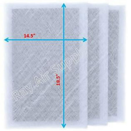 

RAYAIR SUPPLY 16x21 Replacement Filter Pads Compatible with AlpinePure ET Air Cleaner 16x21 Refills (3 Pack) WHITE