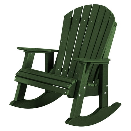 Wildridge Heritage High Fan Back Plastic Patio Rocker Chair