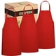 thumbnail image 1 of Delantal impermeable GREEN LIFESTYLE para chef y cocina, rojo, paquete de 120, 1 of 6