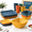 Autumn Multicolor, variant on 32-Piece Square Dinnerware Set for 8, Clear, Unbreakable Wheat Straw Plastic Tableware with Tumblers and Flatware
