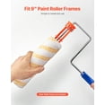 thumbnail image 6 of VEVOR Paint Roller Covers, 12 Pack 9 Inch Shedless Roller Covers, 3/8 Inch Nap High Dense Roller Covers for Roller Frame & Paint Roller Kit, Paint Rollers for Painting Walls, 6 of 9