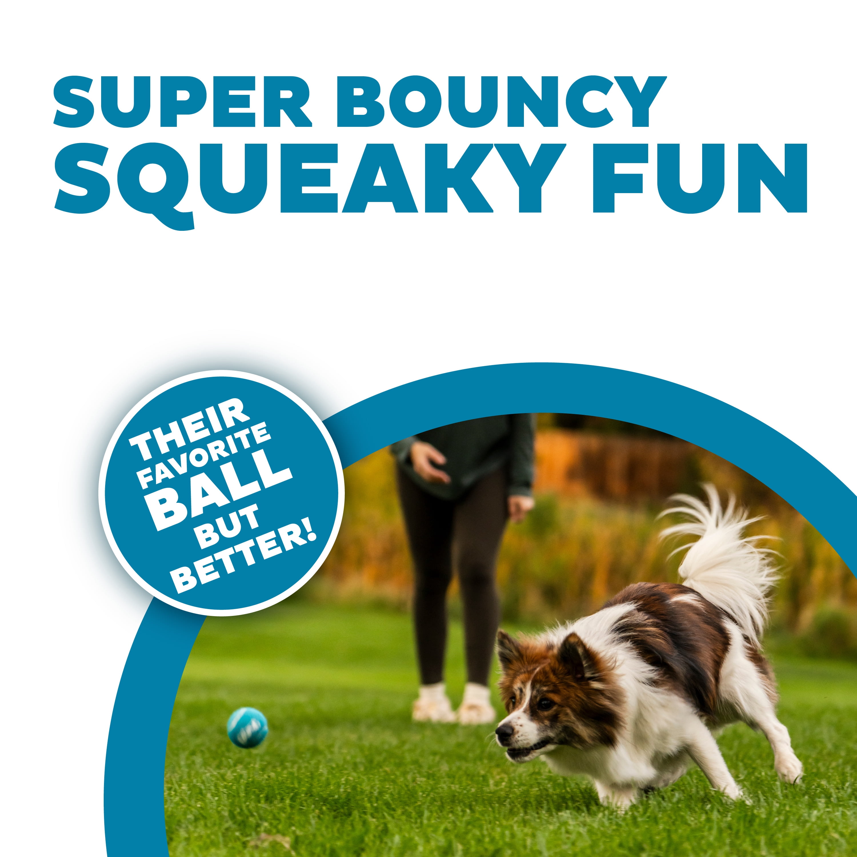 Outward Hound Squeaker Ballz – Squeaky Tennis Balls for Dogs Under 25 lbs, Interactive Dog Toy for Fetch & Training, Small (2"), 8‑Pack