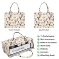 thumbnail image 2 of Large Capacity Tote Bag,Cute Cartoon Dachshund Handbag Fashion Luxury Tote Bag,15.7"x13"x 5.1" Inches,Laptop Compatible, 2 of 6