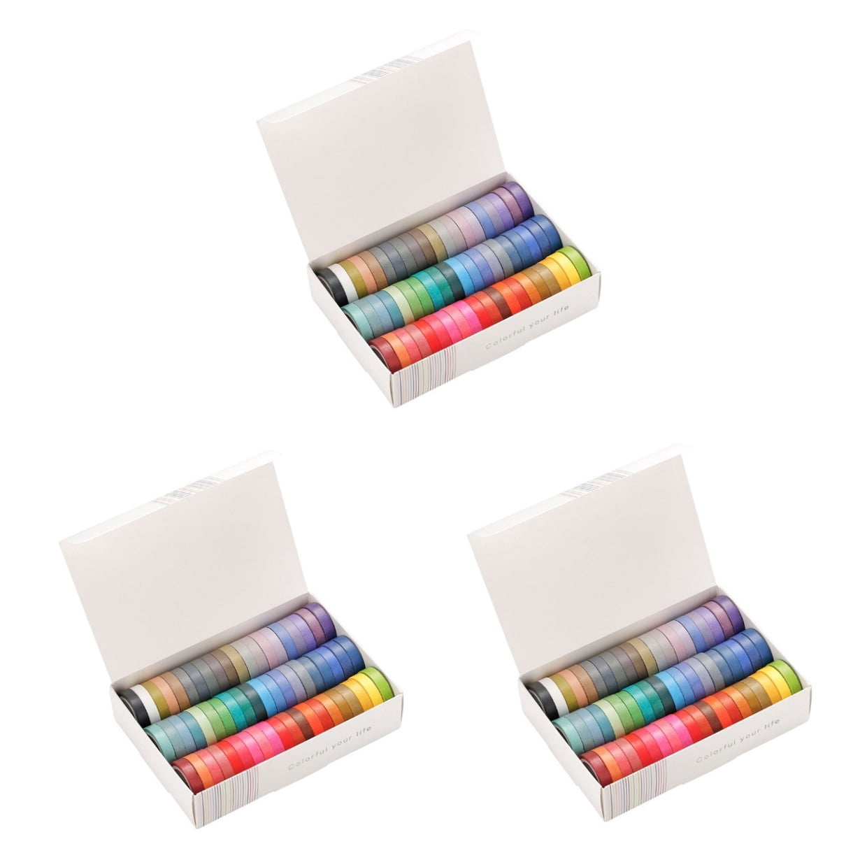 HOMEMAXS 180 Rolls  DIY Hand Account Washi Tape 60-color Washi Tapes Decorative Washi Tapes