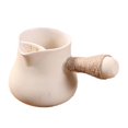 thumbnail image 2 of DOLITY 600ml Ceramic Teapot Blooming and Loose Tea Leaf Kettle with Rope Wrapped Handle solid color, 2 of 9