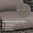 thumbnail image 3 of Gymojoy 3 Pieces Patio Furniture Set, Outdoor Swivel Gliders Rocker, Wicker Patio Bistro Set with Rattan Rocking Chair for Backyard,Porch(Gray), 3 of 8