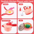 thumbnail image 3 of Play Kitchen Toys, Kids Kitchen Playset Toys for Girls 3-6 Years, Kitchen Set for 2 3 4 5 6 Year Old Girls, Play Kitchen Accessories Toys for Toddlers 4 5 Year Old Girls, 3 of 6