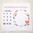 Baby Monthly Milestone Blanket Boy Girl, Memory Blanket for Newborn