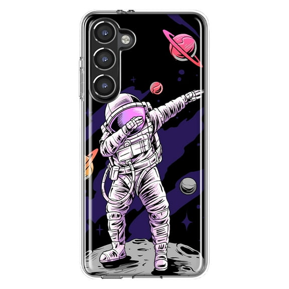 Mundaze - Case for Samsung Galaxy S23 Plus Slim Shockproof Hard Shell Soft TPU Heavy Duty Protective Phone Cover - Swag Astronaut