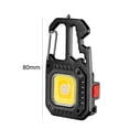 thumbnail image 2 of Lámpara COB USB Llavero Abrebotellas 500mAh Mini Linterna Camping (Negro), 2 of 2