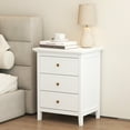 thumbnail image 7 of AODAILIHB Set of 2 Wood Nightstands, 3-Drawer Modern Bedside Dresser, Storage Night Table for Bedroom, Dorm & Small Spaces, White, 7 of 7