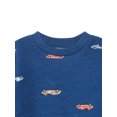thumbnail image 5 of Wonderluxe Baby Boys' Long Sleeve Fleece Sweatshirt and Jogger, 3-Piece Set, Sizes 0-3M-24M, 5 of 13