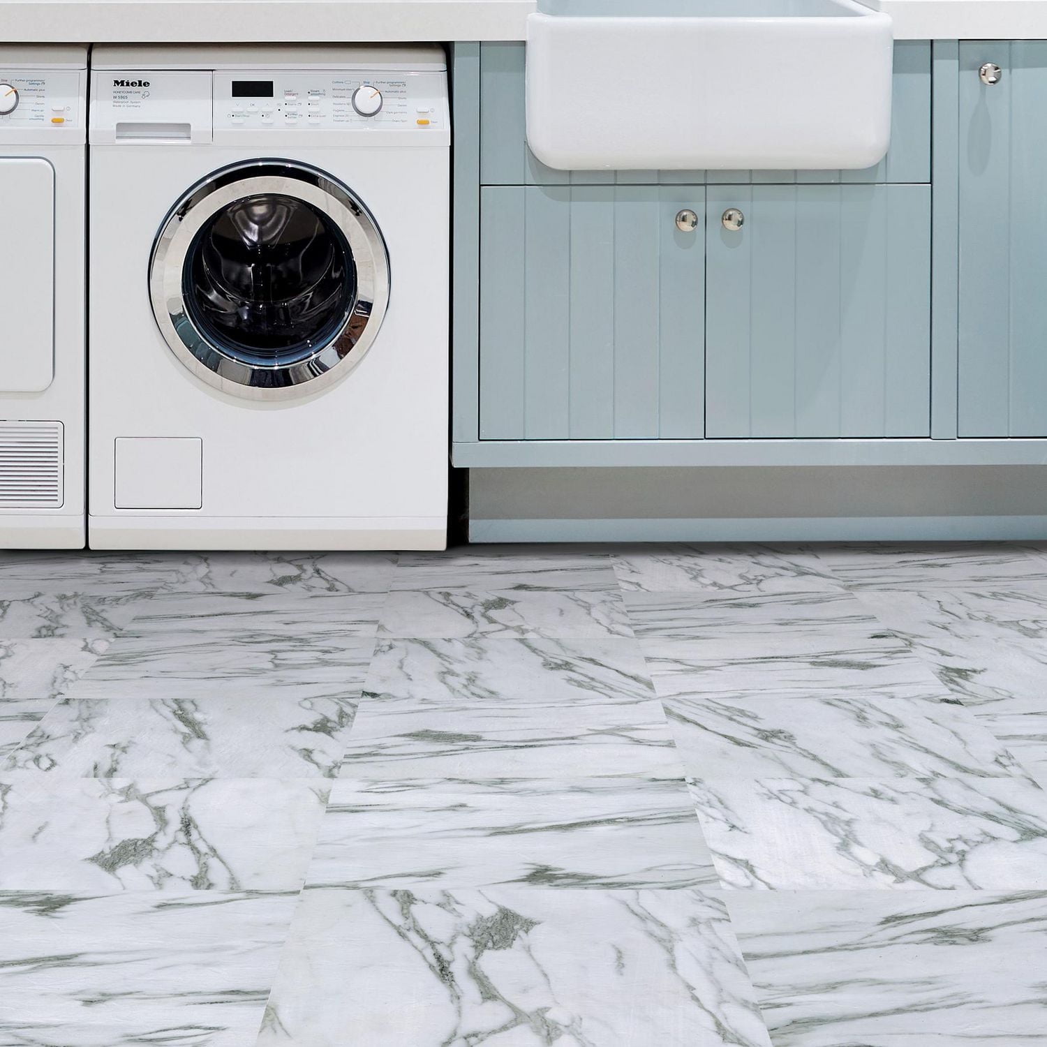 FloorPops Opaline Peel and Stick Floor Tiles Set of 20