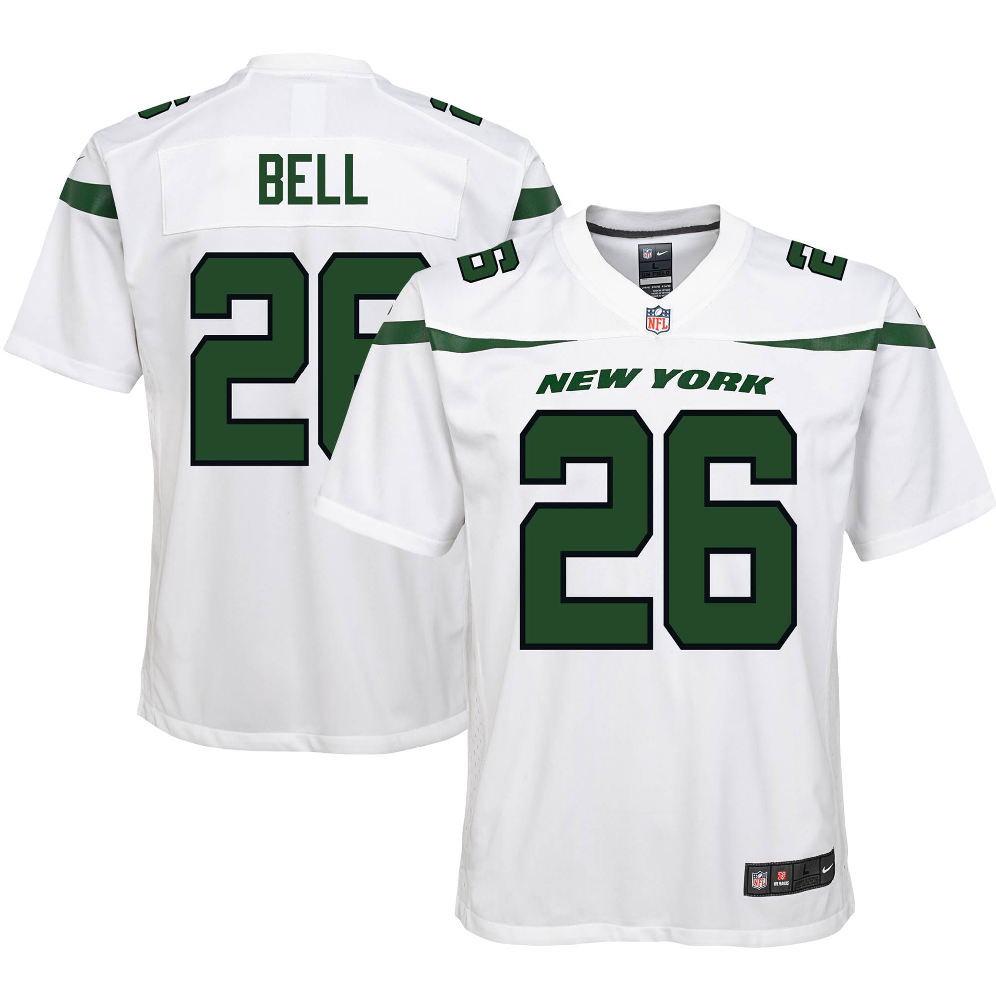 Le'Veon Bell New York Jets Nike Youth Game Jersey Spotlight White