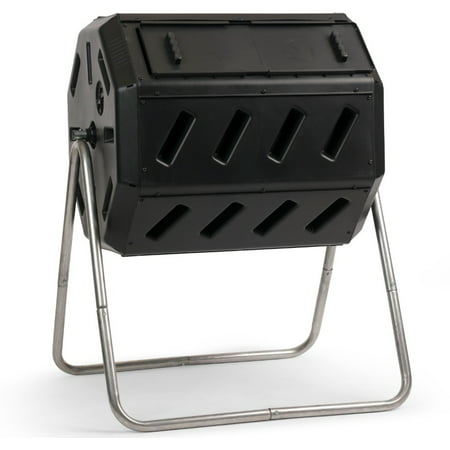 Yimby IM4000 Dual-Chamber Tumbling Composter (Best Small Compost Bin)