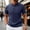 Blue, variant on Short Sleeve Polo Shirts for Men Summer Casual Lightweight Textured Knit Plain Work Shirts Golf Shirt