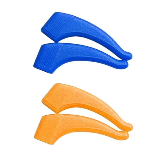 2 Pares De Ganchos Para La Oreja Antideslizantes Para Anteojos Para Ni?os Y Adultos, Azul Y Naranja Sunnimix Gancho para la oreja para anteojos