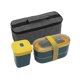 thumbnail image 1 of 1 Juego de nueva fiambrera de Material Y de doble capa con tenedor y cuchara Miave Bento Boxes, 1 of 3
