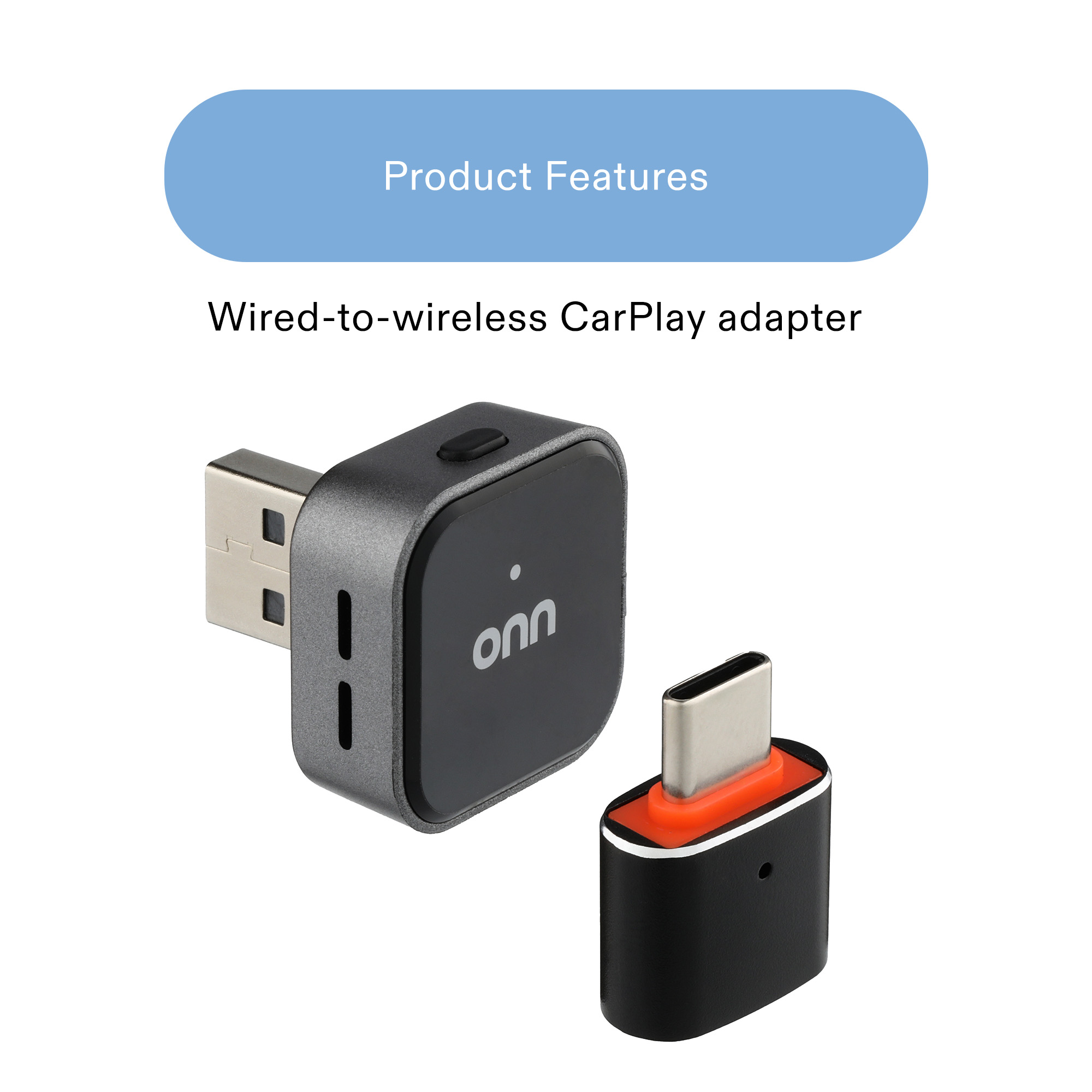 Adaptador inalámbrico USB plug and play para auto 3
