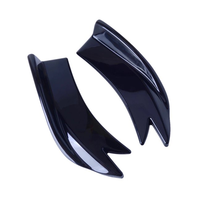 Universal 1 Pair Car Rear Bumper Lip Wrap Diffuser Spoilers Splitters Canards