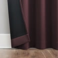 thumbnail image 4 of Sun Zero Laredo 2-pack 100% Blackout Rod Pocket Curtain Panel Pair, 37"x84", Dark Cherry, 4 of 7