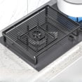 thumbnail image 3 of Durable Metal Microwave Oven Rack Kitchen Stove Cover Holder Induction Cooker Stand 40x30x7.5cm Space-Saving Storage Organizer, 3 of 8