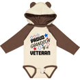 thumbnail image 3 of Inktastic Proud Grandson of a Veteran Veterans Day Boys Long Sleeve Baby Bodysuit, 3 of 5