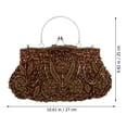 thumbnail image 2 of EeaseCA 1 Pce Sac Pochette Créatif pour Femme Soirée Sac de Fête Fait à la Main Broderie Sac à Main, 2 of 7