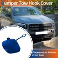 thumbnail image 2 of Unique Bargains Front Car Bumper Tow Hook Cover Tow Cover Cap Blue for Mercedes GLB X247 W247 2020-2023 No.A2478857700, 2 of 7