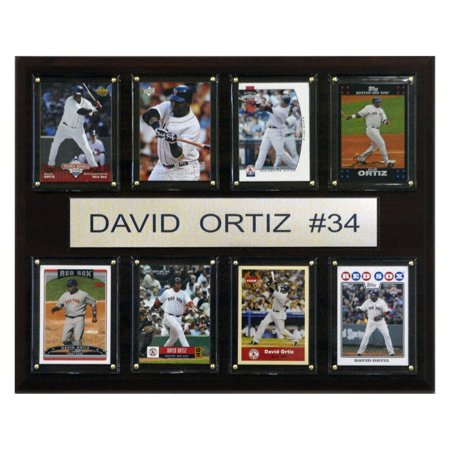 - C&I Collectables MLB 12x15 David Ortiz Boston Red Sox 8-Card Plaque