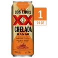 thumbnail image 2 of Dos Equis Chelada Mango, Single 24 fl oz Beer Can, 2 of 3