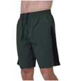 thumbnail image 4 of Stamzod Mens Athletic Running Shorts Plus Size Quick Dry Workout Gym Shorts Fashion Colorblock Drawstring Waist Mens Hiking With Pockets On Clearance, 4 of 6