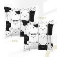 thumbnail image 3 of Bingfone Decorative Pillow Covers 20"X20" Doodle Cute Cat Couch Pillow Cases Modern Farmhouse Covers For Couch Sofa Bed, 3 of 9