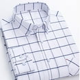 thumbnail image 3 of Donemore Men's Slim Fit Striped Long Sleeve Button-Down Casual Shirt with Multiple Pockets for Business and Daily Wear, 3 of 3