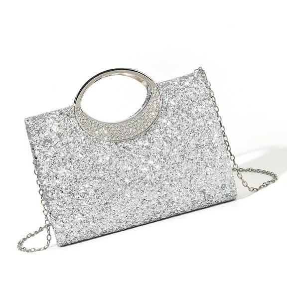 Women's Shoulder Bag Sequins Glitter Clutches Purses Evening Handbags Crossbody Bags for Evening Wedding Party Prom